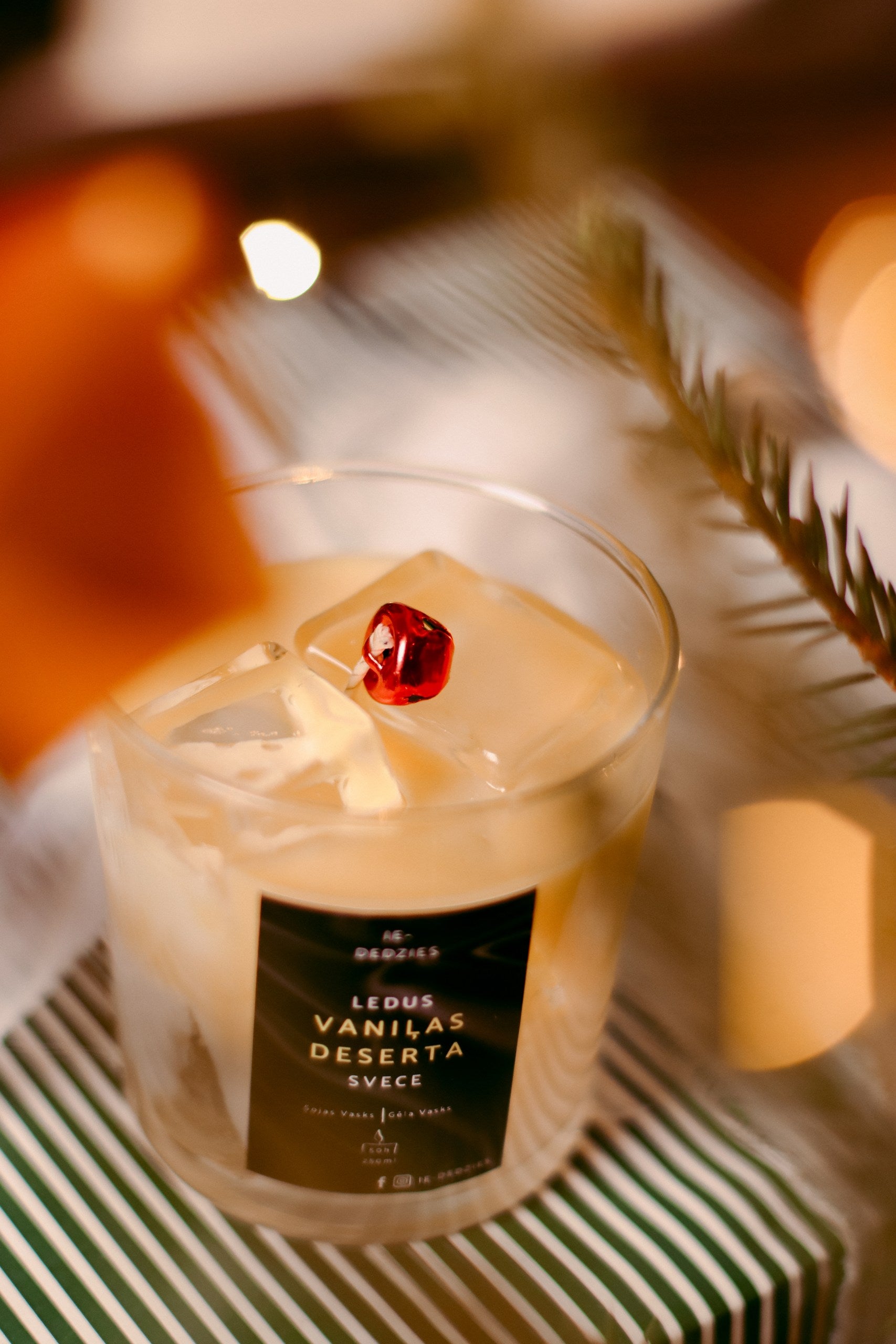 Ledus Vaniļas Deserta Svece