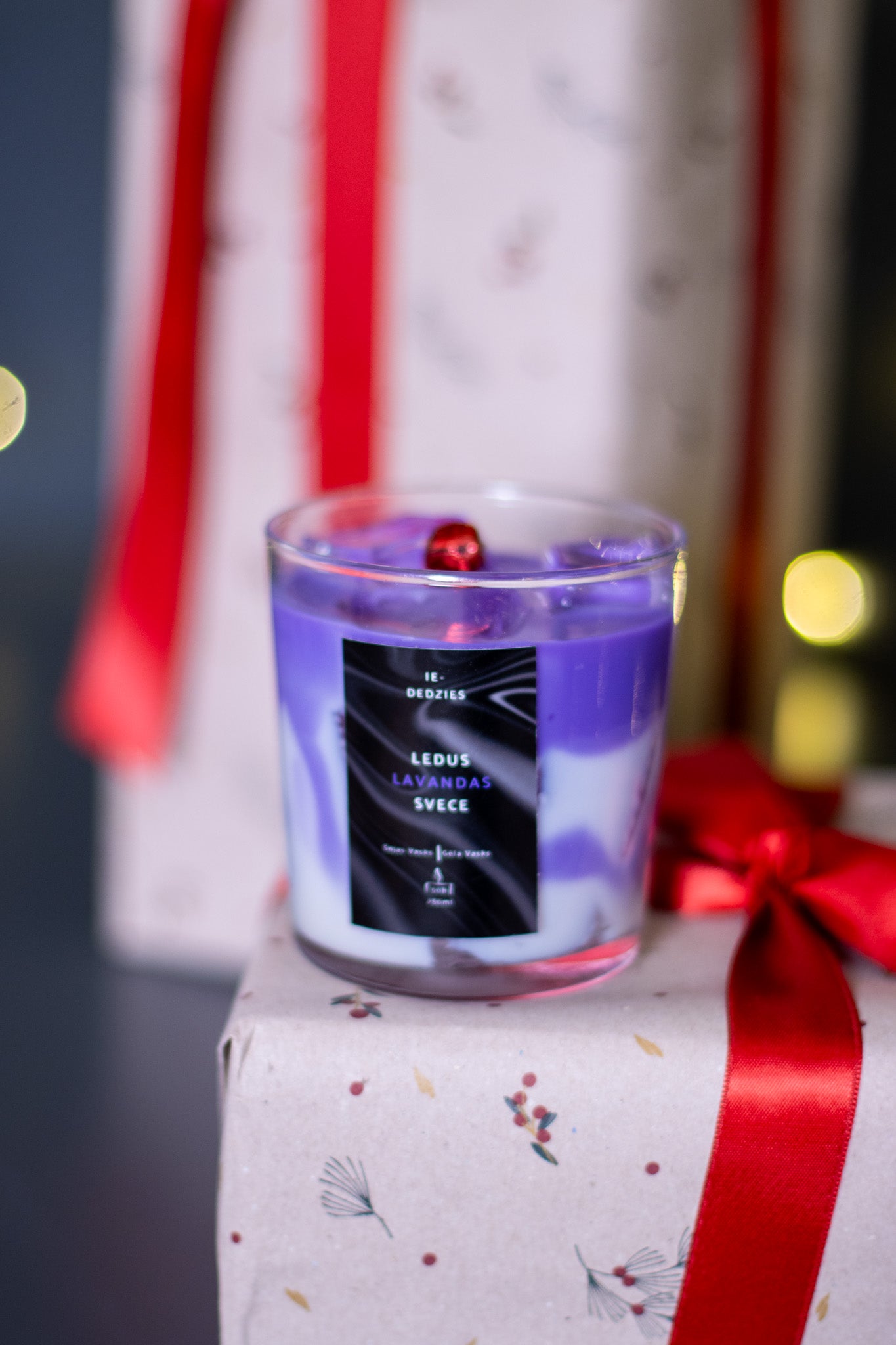 Ledus Lavandas Svece