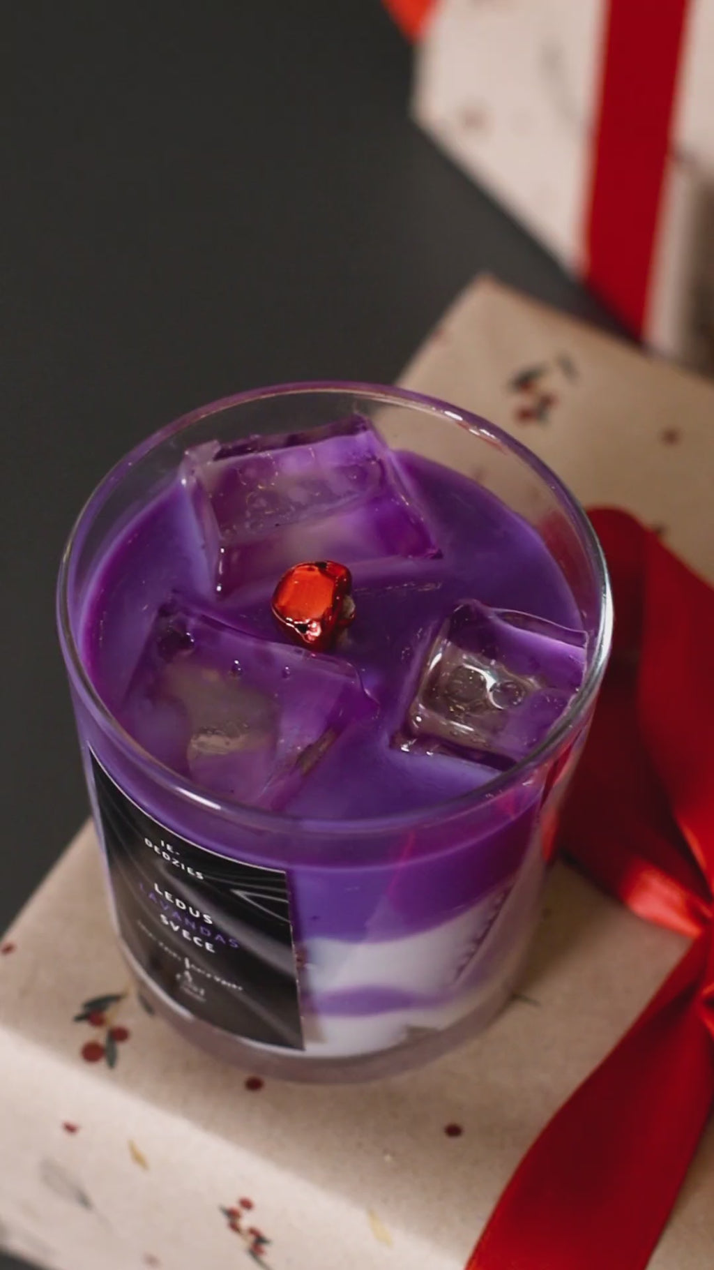 Ledus Lavandas Svece